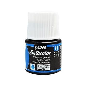 Pebeo Setacolor Metalik 99 Shimmer Black Opak Kumaş Boyası