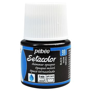 Pebeo Setacolor Metalik 99 Shimmer Black Opak Kumaş Boyası