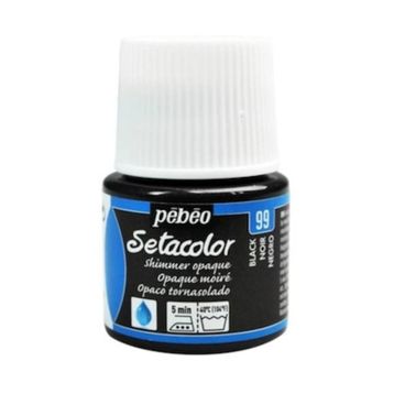 Pebeo Setacolor Metalik 99 Shimmer Black Opak Kumaş Boyası