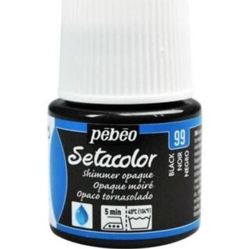 Pebeo Setacolor Metalik 99 Shimmer Black Opak Kumaş Boyası
