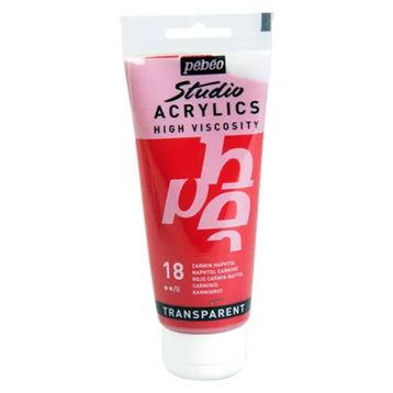 Pebeo Studio 100 ml Naphtol Carmine Akrilik Boya