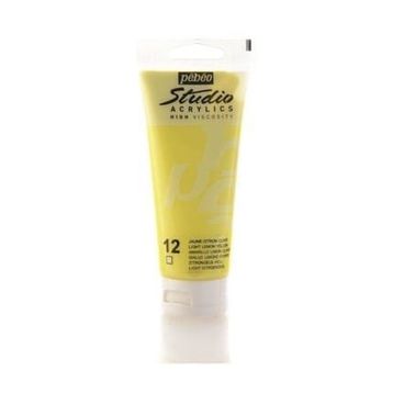Pebeo Studio 12 J C C Light Lemon Yellow 100ml Akrilik Boya