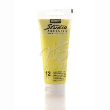 Pebeo Studio 12 J C C Light Lemon Yellow 100ml Akrilik Boya