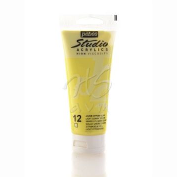 Pebeo Studio 12 J C C Light Lemon Yellow 100ml Akrilik Boya