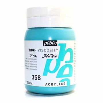 Pebeo Studio 358 İridescent Green Blue 500ml Akrilik Boya