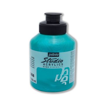 Pebeo Studio 358 İridescent Green Blue 500ml Akrilik Boya