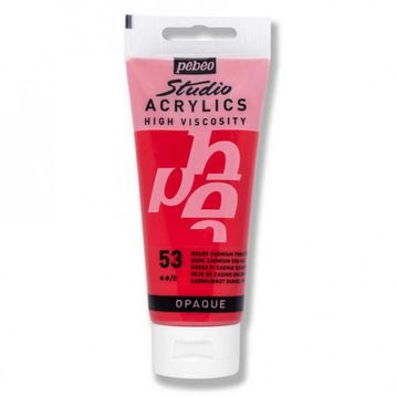 Pebeo Studio Dark Cadmium Red 53 100ml Akrilik Boya