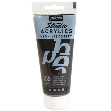 Pebeo Studio Mars Siyah 831-26 100 ml Akrilik Boya