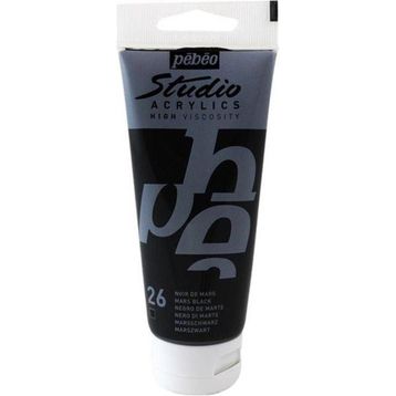 Pebeo Studio Mars Siyah 831-26 100 ml Akrilik Boya