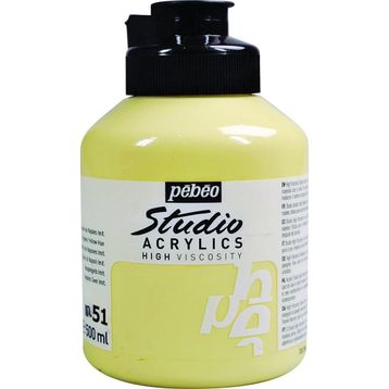 Pebeo Studio No:51 Bright Yellow 500ml Akrilik Boya