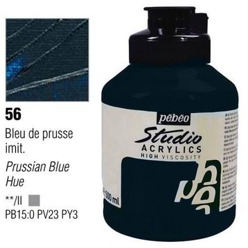 Pebeo Studio No:56 Prussian Blue 500ml Akrilik Boya