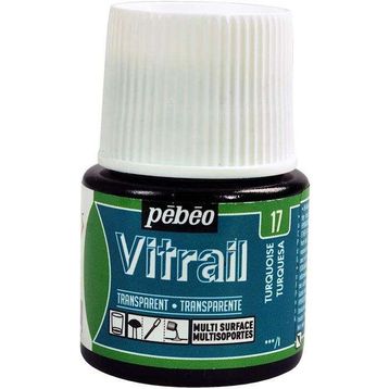Pebeo Transparan 45 ml N:17 Turquoise Blue Cam Boyası