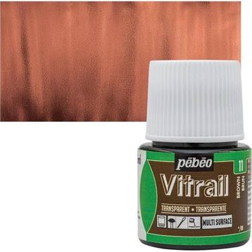 Pebeo Vitrail Brown 11 45 ML Cam Boyası