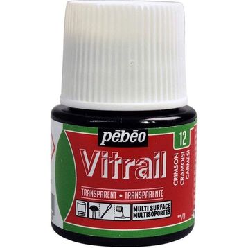 Pebeo Vitrail Crimson 12 45 ML Cam Boyası