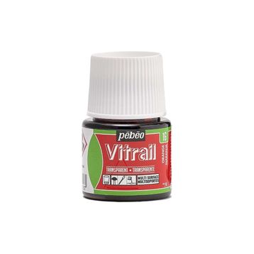 Pebeo Vitrail Orange 16 45 ml Transparan Cam Boyası