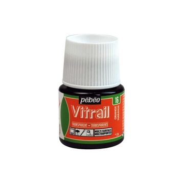 Pebeo Vitrail Orange 16 45 ml Transparan Cam Boyası