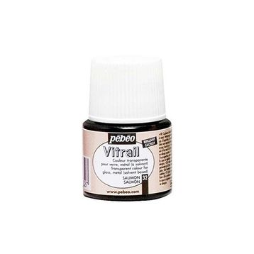 Pebeo Vitrail Salmon 05032 45 ml Transparan Cam Boyası