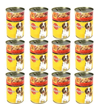 Pedigree Sığır Etli jöle İçinde 12x400 gr Yetişkin Köpek Konserve