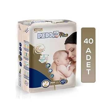 Pedo Plus No:2 Mini 40 Adet Bebek Bezi