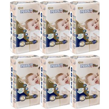 Pedo Plus No:3 Midi 204 Adet Bebek Bezi