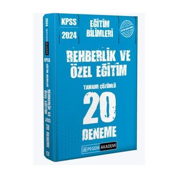 Pegem Akademi 2024 KPSS Eğitim Bilimleri Rehberlik ve Özel Eğitim 20 Deneme
