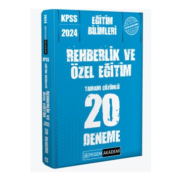 Pegem Akademi 2024 KPSS Eğitim Bilimleri Rehberlik ve Özel Eğitim 20 Deneme