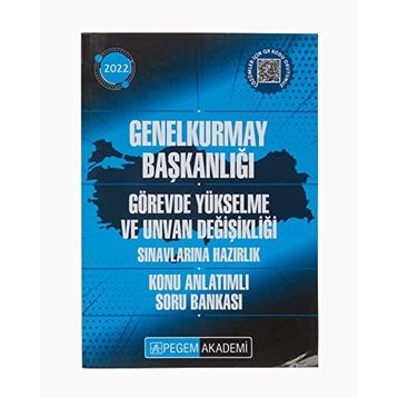 Pegem Akademi Yayıncılık 2022 Genelkurmay Başkanlığı Görevde Yükselme Konu Anlatımlı Soru Bankası