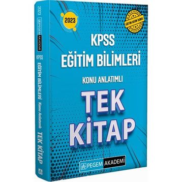Pegem Akademi Yayıncılık 2023 KPSS Eğitim Bilimleri Konu Anlatımlı Tek Kitap
