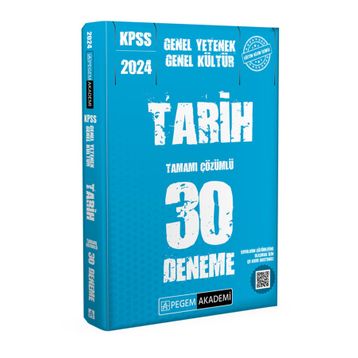 Pegem Yayınları - 2024 KPSS Genel Kültür Genel Yetenek Tarih 30 Deneme