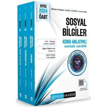 Pegem Yayınları 2024 KPSS ÖABT Sosyal Bilgiler Konu Anlatımlı 3 Kitap