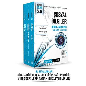 Pegem Yayınları 2024 KPSS ÖABT Sosyal Bilgiler Konu Anlatımlı 3 Kitap