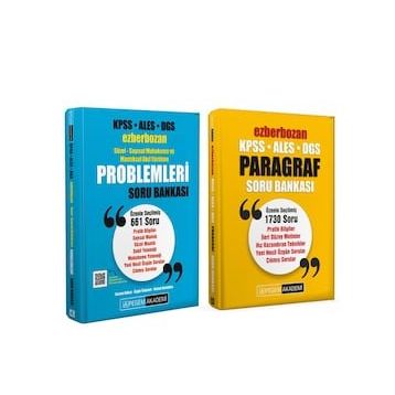 Pegem Yayınları Ezberbozan Paragraf ve Problemler Soru Bankası Seti 2 Kitap