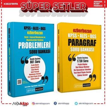 Pegem Yayınları Ezberbozan Paragraf ve Problemler Soru Bankası Seti 2 Kitap