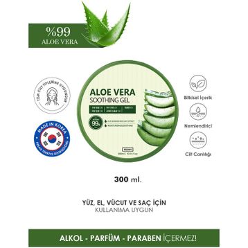 Pekah 300 ml Soothing Gel Aloe Vera İçeren Hassasiyet Karşıtı Yoğun Nemlendirici Jel