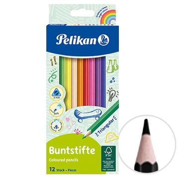 Pelikan 12 Renk Kuru Boya Kalemi