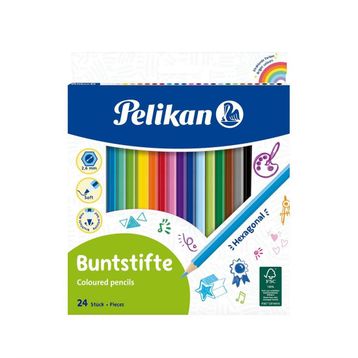 Pelikan 24 Renk Kuru Boya Kalemi