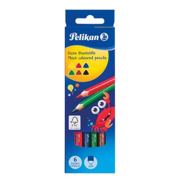 Pelikan 724021 6'lı Üçgen Kuru Boya