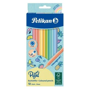 Pelikan P-701143 12 Renkli Kuru Boya Kalemi
