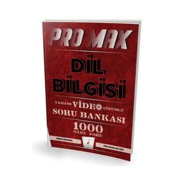 Pelikan Promax Dil Bilgisi Tamamı Video Çözümlü Soru Bankası