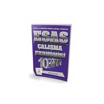 Pelikan Yayıncılık 2018 KPSS ve Kurum Sınavlarına Yönelik Esas Çalışma Ekonomisi 10 Çözümlü Deneme
