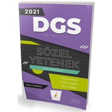 Pelikan Yayınları 2021 DGS Sözel Yetenek Son Tekrar Konu Anlatımı