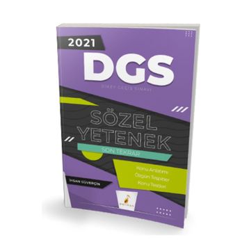 Pelikan Yayınları 2021 DGS Sözel Yetenek Son Tekrar Konu Anlatımı