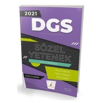 Pelikan Yayınları 2021 DGS Sözel Yetenek Son Tekrar Konu Anlatımı