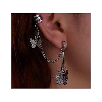 Pelin Aksesuar Kelebekli Kulak Aksesuarı Piercing