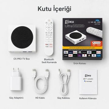 Pell C5 Pro 64 GB 4K Android Tv Box