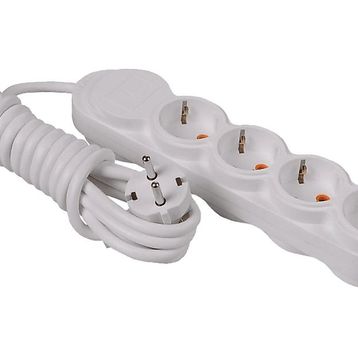 Pelsan 4'lü 2 m Çocuk Korumalı Beyaz Topraklı Priz