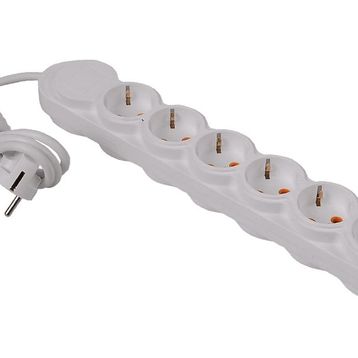 Pelsan 6'lı 2 m Çocuk Korumalı Beyaz Topraklı Priz