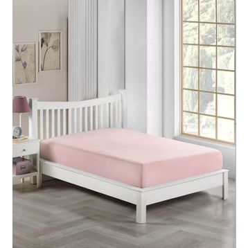 Pembe 100x200 cm Tek Kişilik Penye Çarşaf