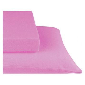Pembe 150x200 cm Çift Kişilik Lastikli Penye Çarşaf
