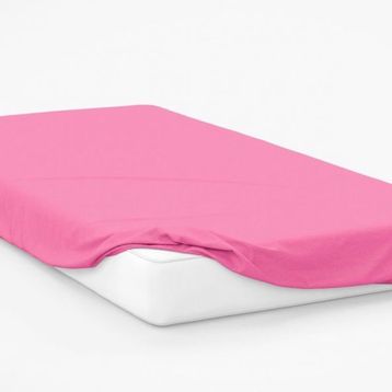 Pembe 150x200 cm Çift Kişilik Lastikli Penye Çarşaf